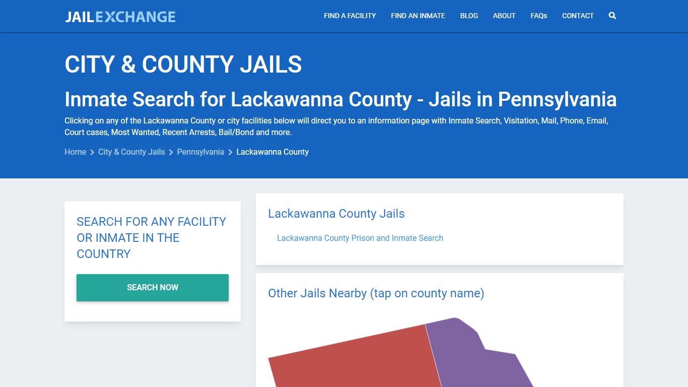 Inmate Search for Lackawanna County | Jails in Pennsylvania - Jail Exchange